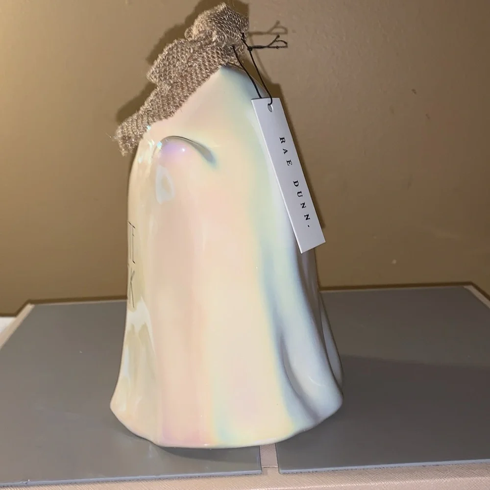 🎃👻 RAE DUNN Halloween TOO CUTE TO SPOOK Luster Ghost Birdhouse NIB